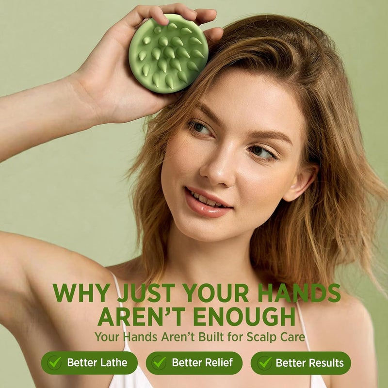 Roycederm Scalp Massager Brush Hair Scrubber – Soft Silicone Shampoo Brush for Scalp Care, Itchy Relief & Deep Cleansing – Ideal for Dandruff, Seborrheic Dermatitis & Scrub Use - Image 3